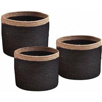 Set de 3 Jardinera Redonda de Yute Aubry Gaspard