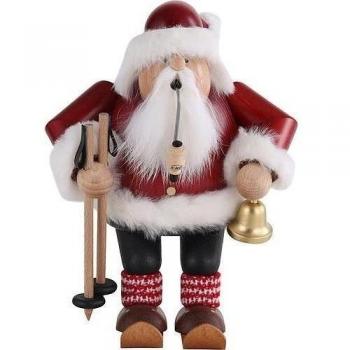 Deko-Räuchermann Weihnachtsmann Skifahrer 20cm