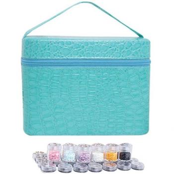 Strass Container für Bohrer im PU-Leder-Design