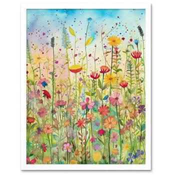 Sunset Meadow Flower Wall Decor