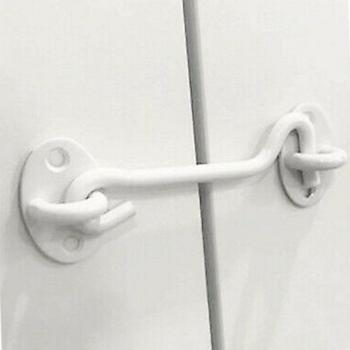 2Pcs 4 Inch Stainless Steel Cabin Hook Eye Latch