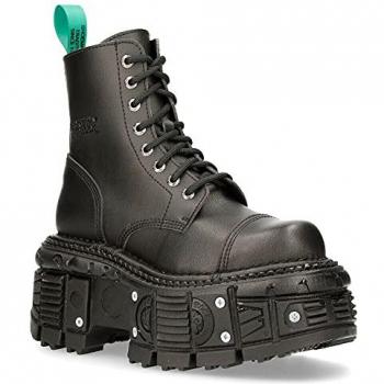 New Rock Plattformstiefel aus veganem Leder