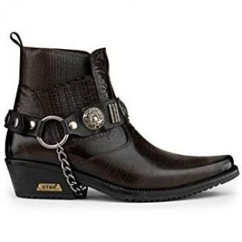 Infinity Herren Gothic Stiefel Braun EU43