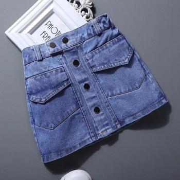 Baby Denim Suspender Skirts