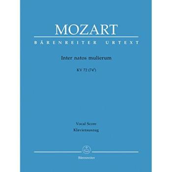 Partitions classique BARENREITER MOZART W.A.