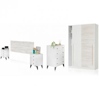 Dormitorio Iconic 4C Plus con Acabado Blanco Velho