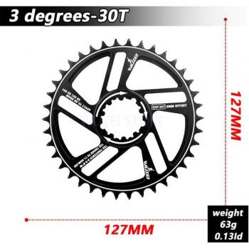 WUZEI – couronne de chaîne VTT, 30/32/34/36/38/40/42T, 3/6 degrés, pour Sram 11/12S NX GX GXP