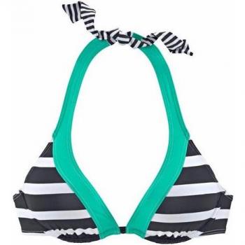 KangaROOS „Anita“ – Microfaser‑Polyamid‑Blockstreifen‑Top – 38 Cup C
