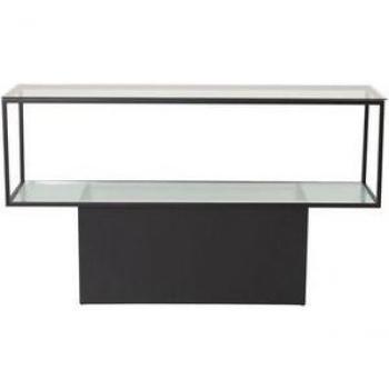Svart Maglehem Konsollbord med Glas‑hylle