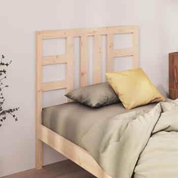 JINLEFU Solid Wood Pine Bed Headboard 106x4x100 cm