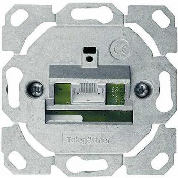 Telegärtner J00020A0506 Wall Plate/Switch Cover, Metallic, AMJ45 8, Category 6A without Central Plate