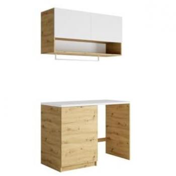 UniVente Lavage: Meuble + Plan, 122 cm, Blanc/Clair