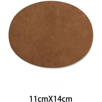 Patch décoratif ovale en broderie à appliquer par fer 47227