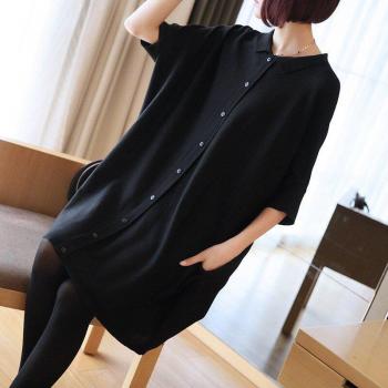 Pull-Robe Cardigan Doux Coton – Grandes Tailles