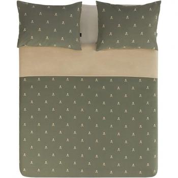 Literie 100% Coton Beige & Khakhi