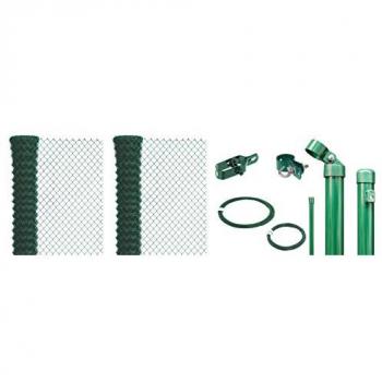 Maschendrahtzaun ALBERTS, grün, H:150cm, Stahl, Zaunelemente, Höhe: 80