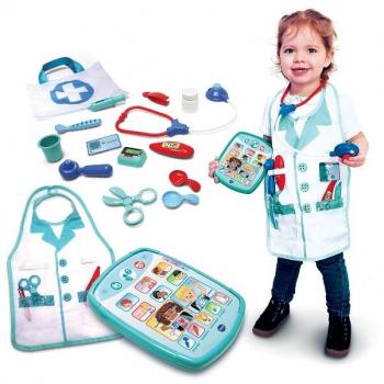 Set de Pasar Consulta VTech: Maletín, Tablet y Juguetes Médicos