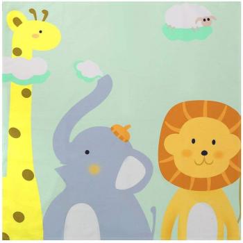 Alfombrilla antideslizante para suelo y silla con diseño de animales 130 x 130 cm