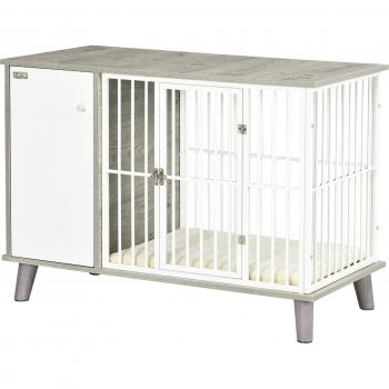 Dog Crate Furniture Pet Kennel with Cushion
