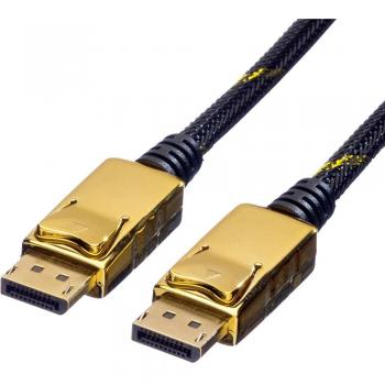 Câble DisplayPort M (DP‑M) ROLINE GOLD – 1,5 m – Noir – Haute performance