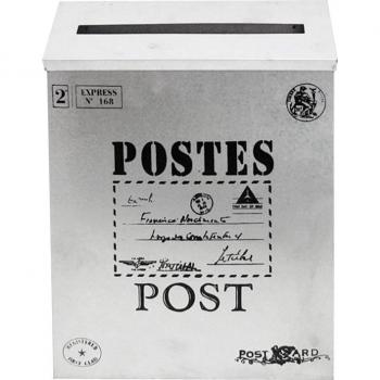 Galvanized Letterbox with Newspaper Slot