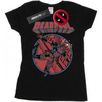 Top donna Marvel Deadpool aerodinamico in cotone