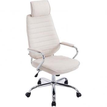 Sofa de Travail Récurrent – Chaise Pivotante, Tissu Beige, Mécanisme Bascule