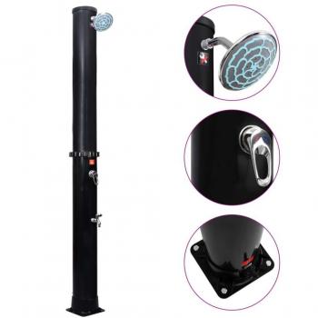 Douche d'extérieur solaire avec robinet et pommeau 40 L