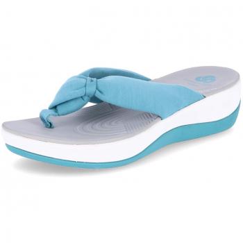 Clarks Damen Arla Glison Slingback Sandalen, Aqua, 42 EU