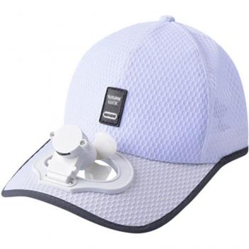 Gorra transpirable con ventilador para pesca
