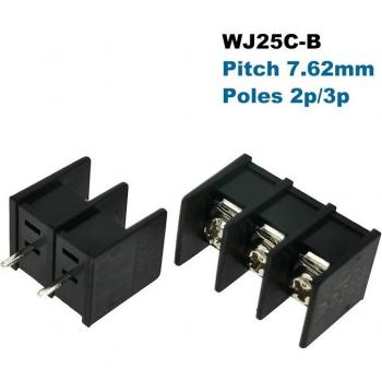 Tornillos de Bloque Terminales PCB (5 unidades) – Paso 7,62 mm, Cable Recto 2P/3