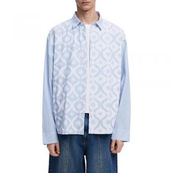 Camicia Desigual Eleganza Righe Light Blue