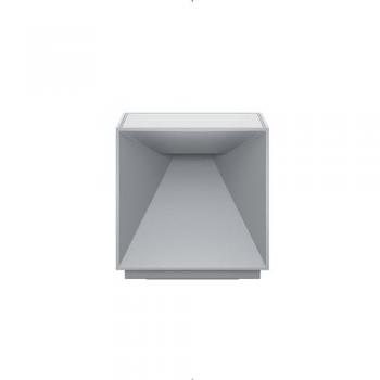 Lampe de chevet LED rechargeable Nutalis, gris brume, IP54, dimmable