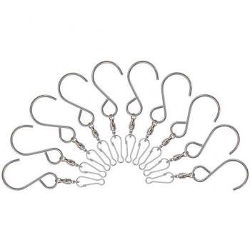 10Pcs S-Hooks for Color Changing Wind Chimes