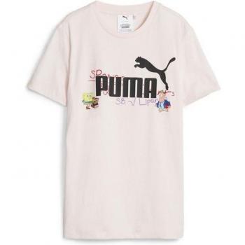 Puma X Spongebob Mädchen T-Shirt Rosa Regular Fit 164