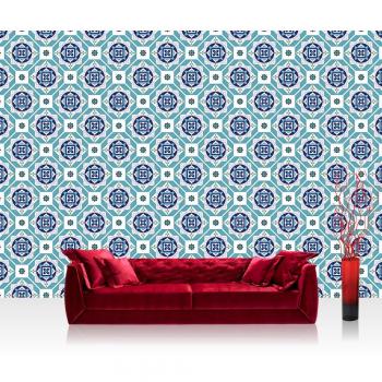 Illustrations-Vlies Tapete 416x254 cm – Sternmuster „No. 4329“