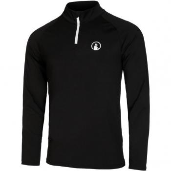 Quiet Please Big Serve Men's Black Long Sleeve 1/4 Zip XXL