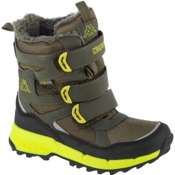 Chaussures d’hiver pour garçons vertes Kappa Vipos Tex K 260902K‑3133