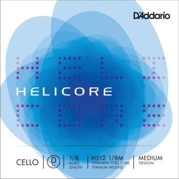 D'Addario Helicore 1/8 Size Cello D String – Standard Tone