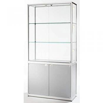 Vitrina de Almacenamiento con Puertas Abatibles