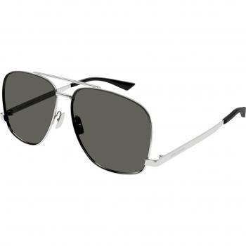 Occhiali da sole Saint Laurent SL 653 Leon in metallo argento, cod. colore 001, tipologia pilot per donna