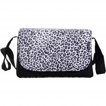 Kids Black Leopard Diaper Backpack