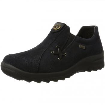 Rieker Damen Slipper L7171, Blau (Pazifik/schwarz), 37 EU