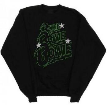 Felpa David Bowie Logo Luminoso nero 2XL