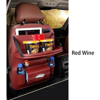 PU Leather Car Seat Storage Bag for Kids