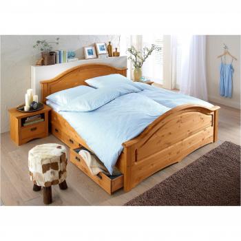 Home Affaire Bett „Konrad“ – 140 × 200 cm – Kiefernholz, 180 kg Belastbarkeit – Rollrost
