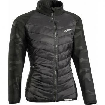 Ixon Gotham Women's Biker Jacket in Black Camo