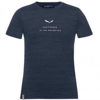 Salewa T-Shirt Bambino Eagle Dry Blu Melange 152 cm