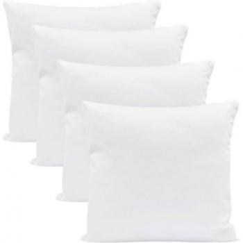 Oreiller lavable à microfibre – Carré, Blanc, moelleux, AmazingGirl