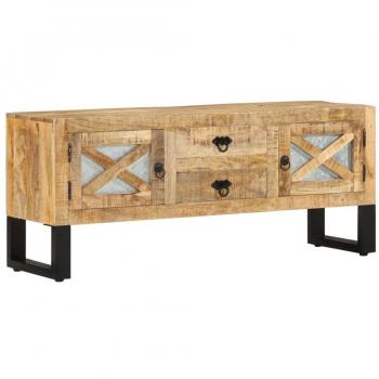 Rough Mango Wood TV Cabinet 43.3x11.8x17.7